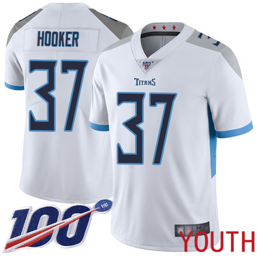 Tennessee Titans Limited White Youth Amani Hooker Road Jersey NFL Football 37 100th Season Vapor Untouchable